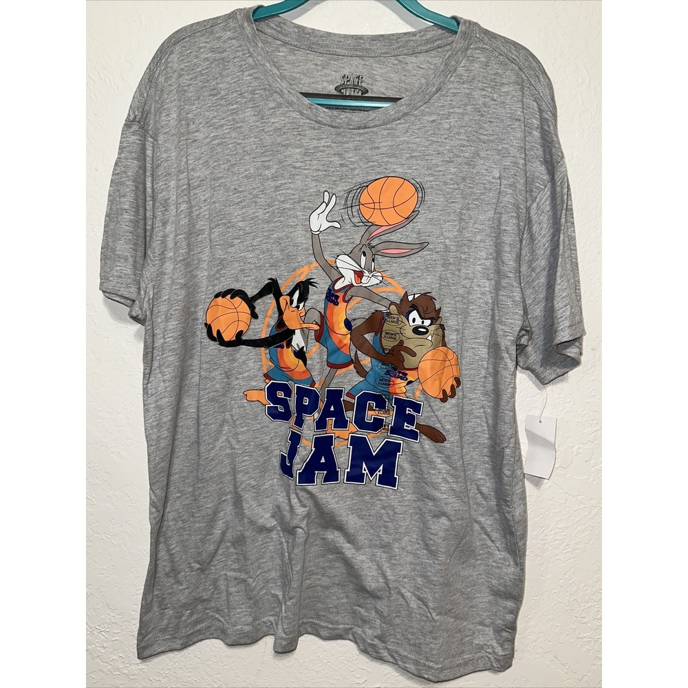 Space‎ Jam A New Legacy Mens Gray Tune Squad Graphic T-Shirt XL 2SSN290 NWT